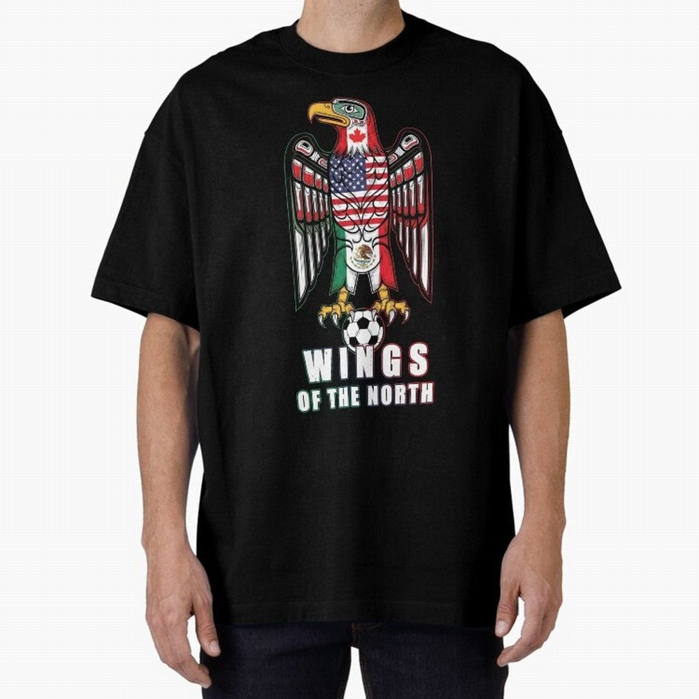 Eagle of the Americas - United Wings 2026 Classic T-Shirt Join the Global Buzz around Global Football Passion for FIFA World Cup 2026, Featuring Haaland and Mbappe, Argentina, France and Brazil, Sports Nostalgia, International Competition, Famous