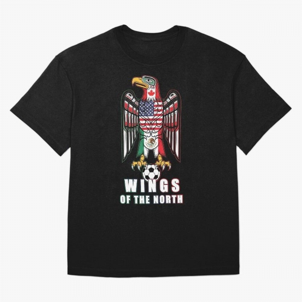 Eagle of the Americas - United Wings 2026 Classic T-Shirt Join the Global Buzz around Global Football Passion for FIFA World Cup 2026, Featuring Haaland and Mbappe, Argentina, France and Brazil, Sports Nostalgia, International Competition, Famous
