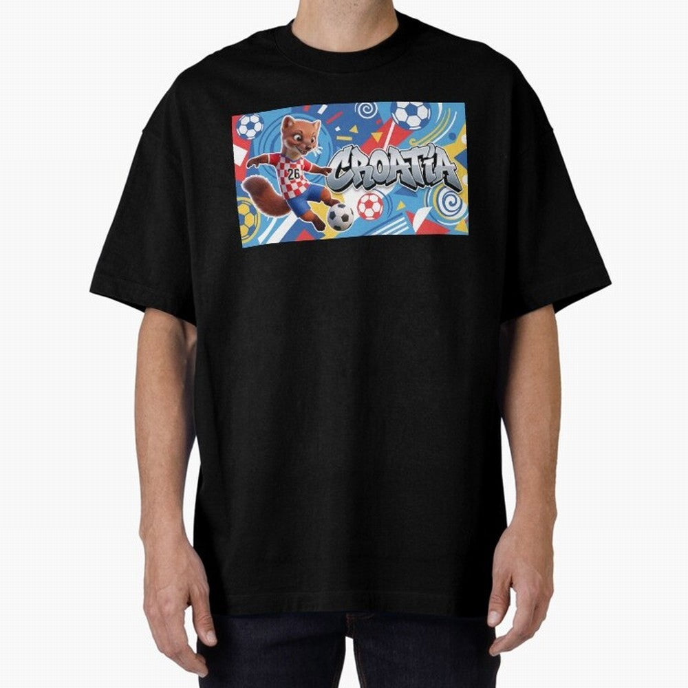 World Cup 2026 Croatia Soccer Team Fan Art Classic T-Shirt Bring Supporter Culture to FIFA World Cup 2026 USA Canada Mexico for Fans of Messi, Neymar and Mbappe and England, France and Netherlands, Bringing Football History, Final Match Energy,