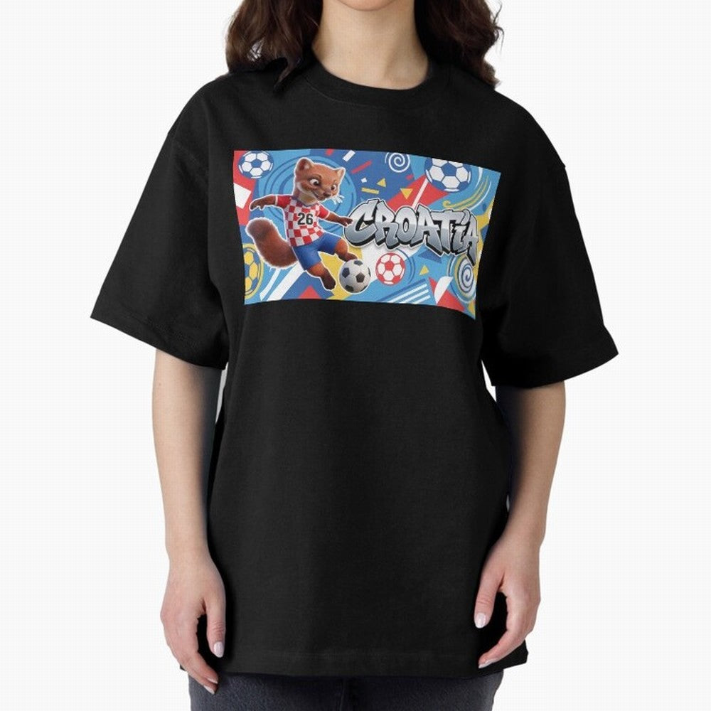 World Cup 2026 Croatia Soccer Team Fan Art Classic T-Shirt Bring Supporter Culture to FIFA World Cup 2026 USA Canada Mexico for Fans of Messi, Neymar and Mbappe and England, France and Netherlands, Bringing Football History, Final Match Energy,
