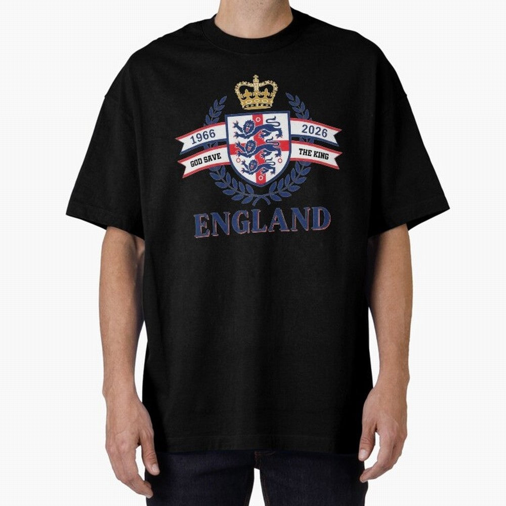 Royal England Football Spirit Classic T-Shirt Represent Football Lovers during FIFA World Cup 2026 Made for CR7 and Messi, Brazil, Portugal and Argentina Energy, Football History, Final Match Energy, Crowd Noise and Once in a Lifetime Moments; Made