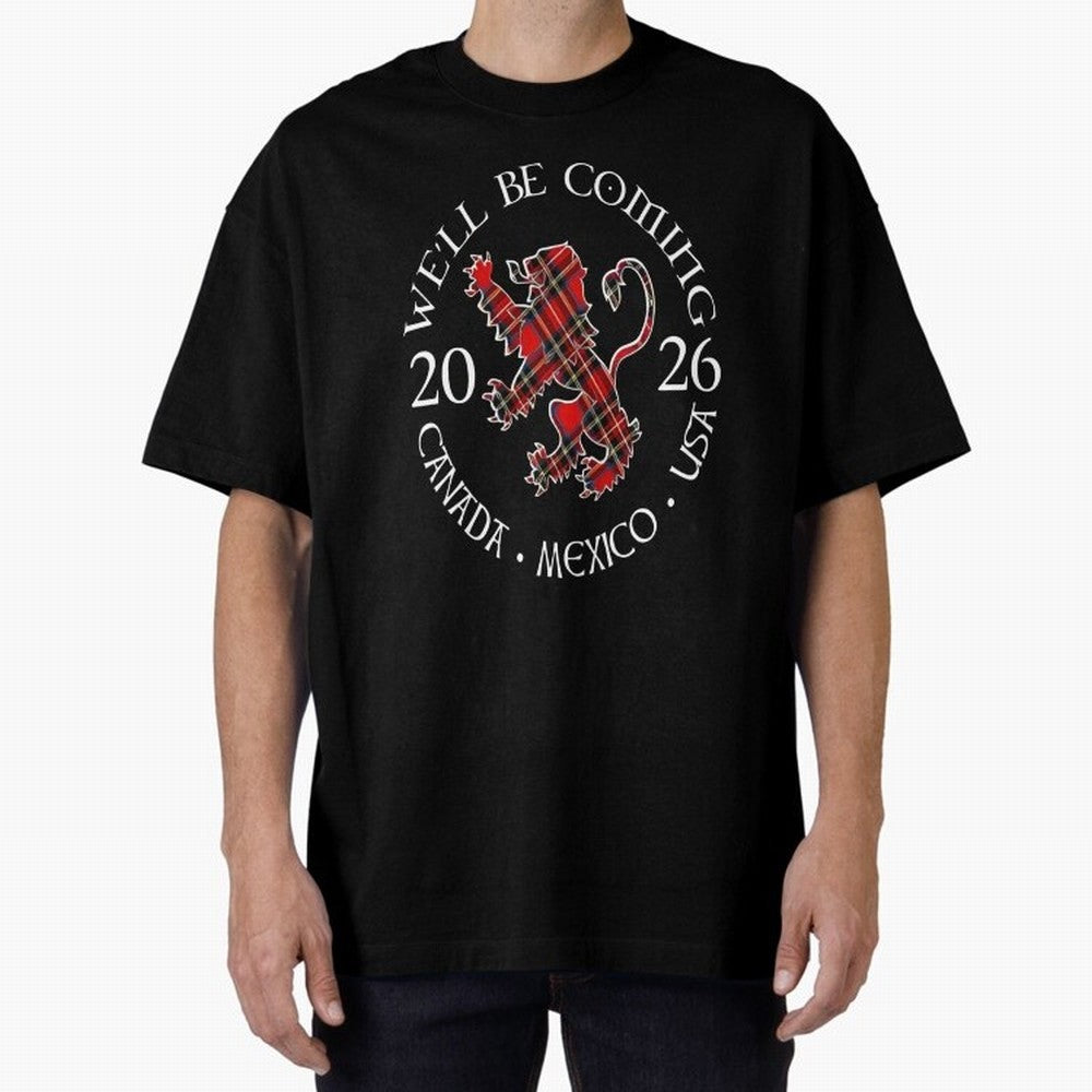 We'll be Coming Scotland Football Tee Scottish World Cup Classic T-Shirt Support the FIFA World Cup 2026 Journey through Cristiano Ronaldo, Haaland and CR7 Highlights, England, France and Netherlands Pride, Goal Celebration Energy, Supporter