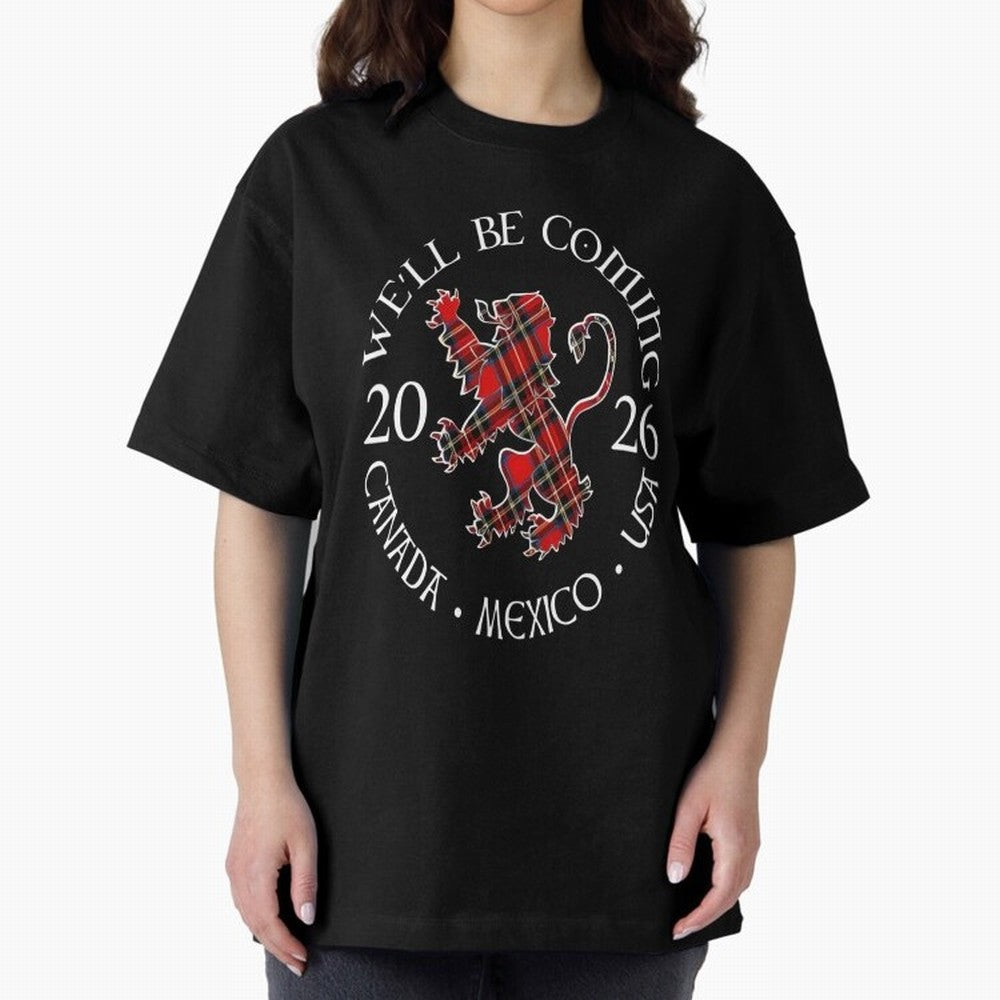 We'll be Coming Scotland Football Tee Scottish World Cup Classic T-Shirt Support the FIFA World Cup 2026 Journey through Cristiano Ronaldo, Haaland and CR7 Highlights, England, France and Netherlands Pride, Goal Celebration Energy, Supporter