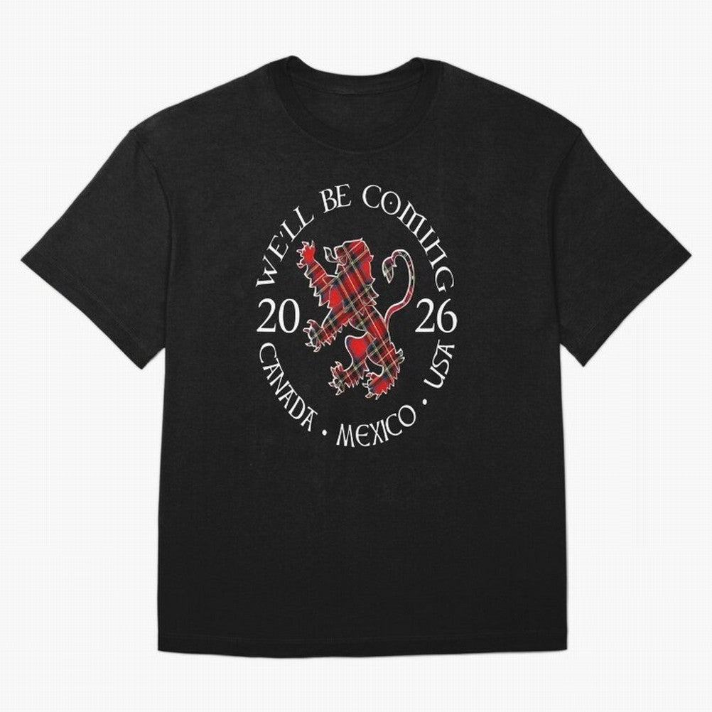 We'll be Coming Scotland Football Tee Scottish World Cup Classic T-Shirt Support the FIFA World Cup 2026 Journey through Cristiano Ronaldo, Haaland and CR7 Highlights, England, France and Netherlands Pride, Goal Celebration Energy, Supporter