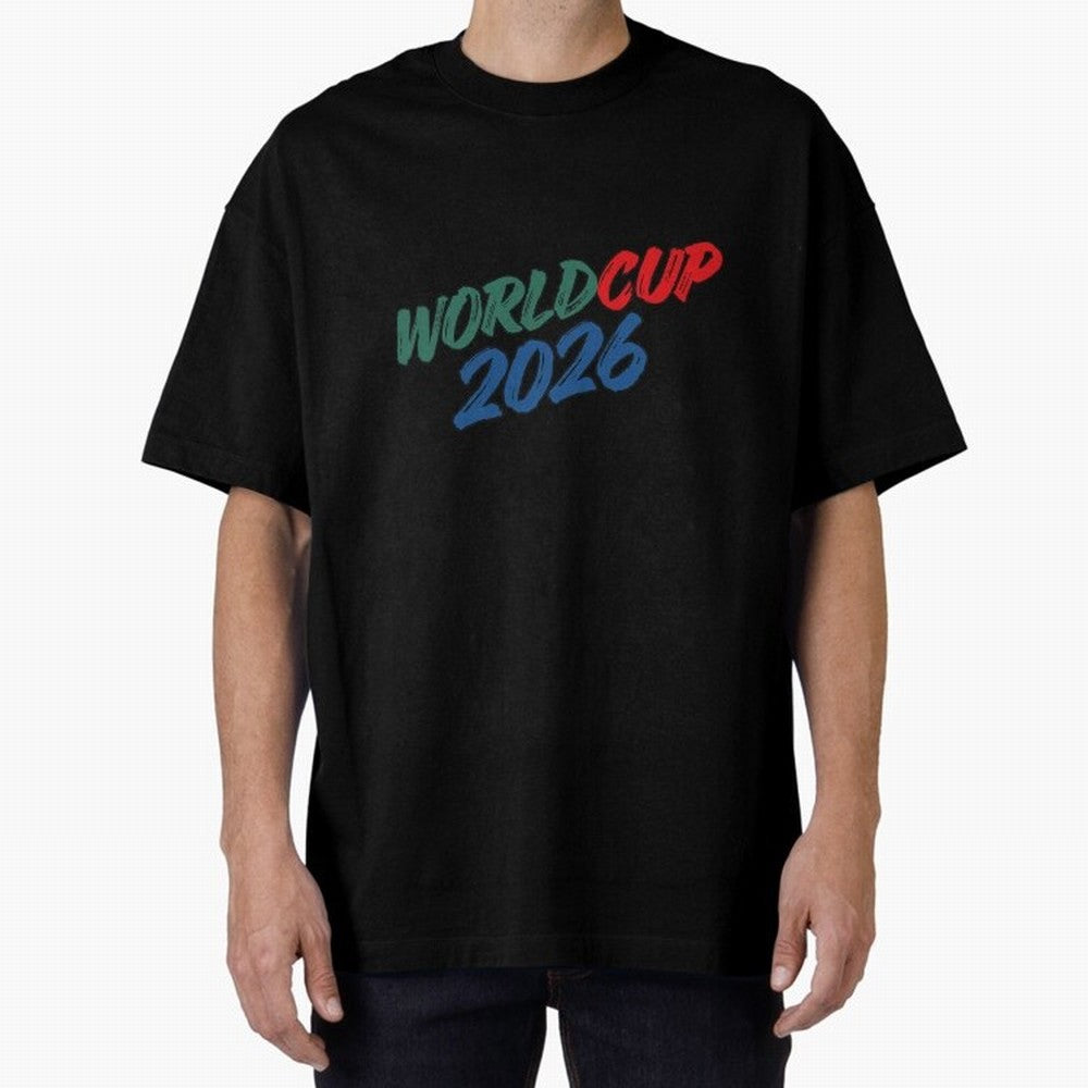 World Cup 2026 Oversized T-Shirt Bring a Vintage Feel to Global Football Passion for FIFA World Cup 2026, Highlighting Haaland, Spain, Game Day Rituals, Football Legends, Country Pride and the Road to the Final; Created for Match Day Parties,