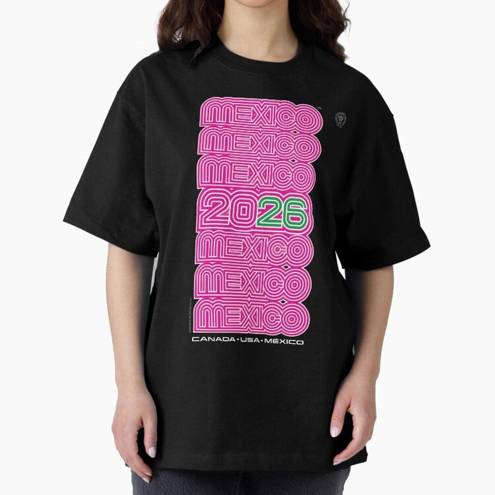 Mexico Retro Soccer 26 ¨C Canada USA Mexico 26¨C Bold Vintage Typography Oversized T-Shirt Fuel FIFA World Cup 2026 Group Stage for Fans of Messi, Neymar and Mbappe and Argentina, Bringing Stadium Chants, National Pride, Trophy Dreams and