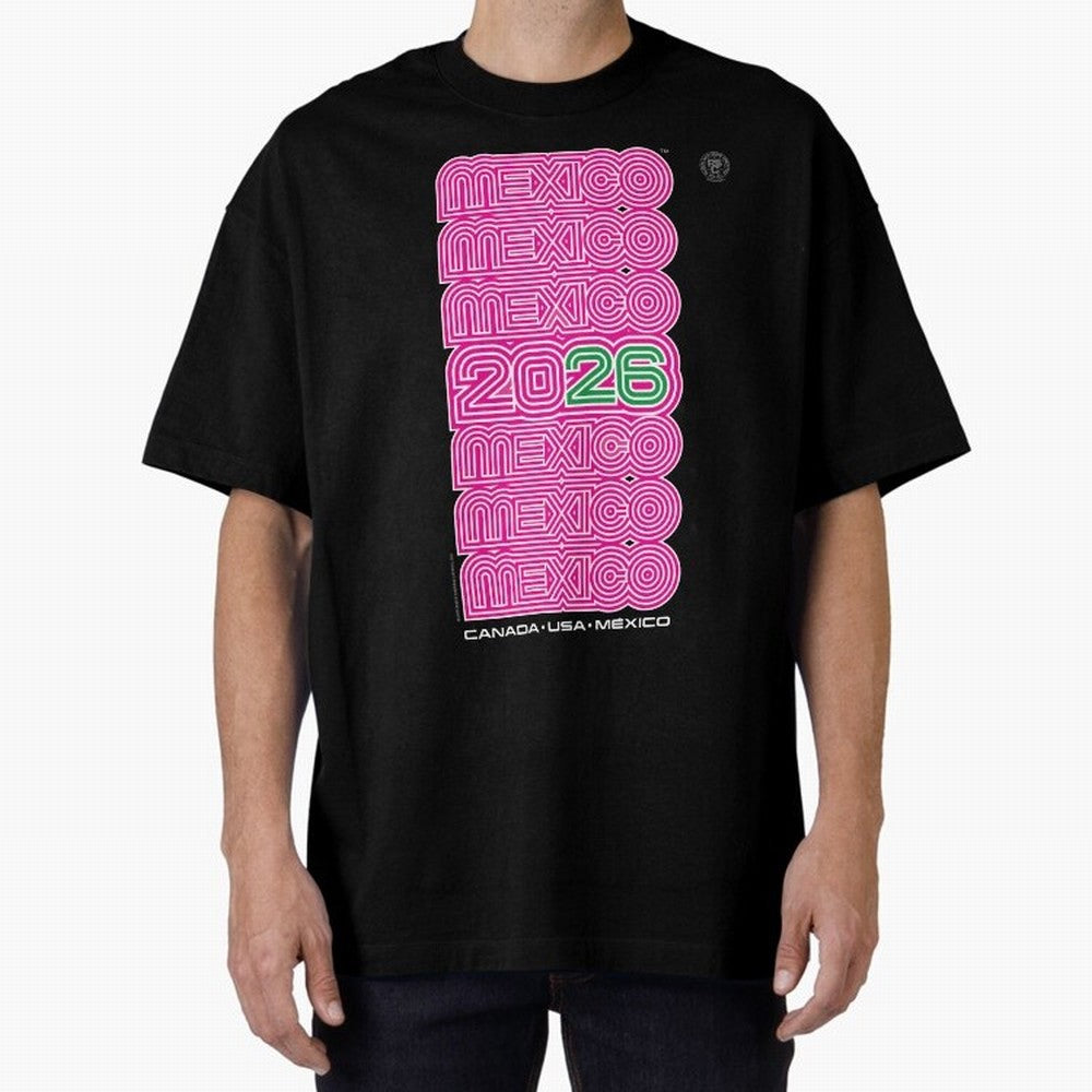 Mexico Retro Soccer 26 ¨C Canada USA Mexico 26¨C Bold Vintage Typography Oversized T-Shirt Fuel FIFA World Cup 2026 Group Stage for Fans of Messi, Neymar and Mbappe and Argentina, Bringing Stadium Chants, National Pride, Trophy Dreams and