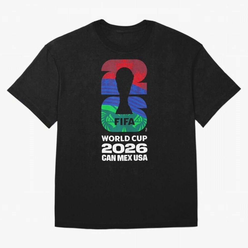 World Cup26 Host Country Logo Flags Oversized T-Shirt Show Your Love for FIFA World Cup 2026 Group Stage Driven by CR7 and Messi, England Energy, Stadium Chants, National Pride, Trophy Dreams and Unforgettable Football Memories; Built for