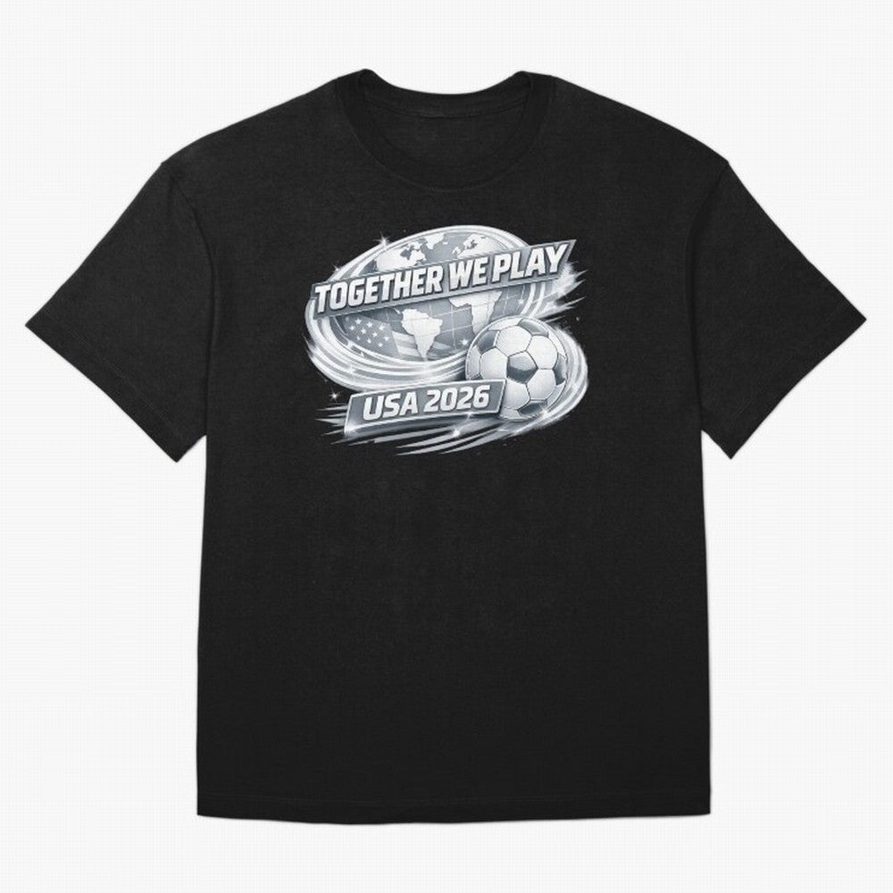 World Cup 2026 Oversized T-Shirt Represent the Passion of FIFA World Cup 2026 Centered on Cristiano Ronaldo, England and Germany Energy, Champion Mindset, Group Stage Buzz, Knockout Tension and Passionate Fan Culture; Made for Die Hard Supporters,