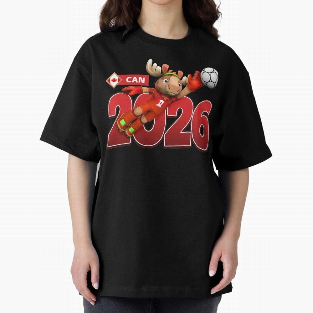 2026 World Cup Canada Oversized T-Shirt Celebrate National Team Dreams in Global Football Passion for FIFA World Cup 2026 Group Stage, Made for Messi, Neymar and Mbappe, Brazil, Portugal and Argentina, Retro Football Energy, Iconic Rivalries,