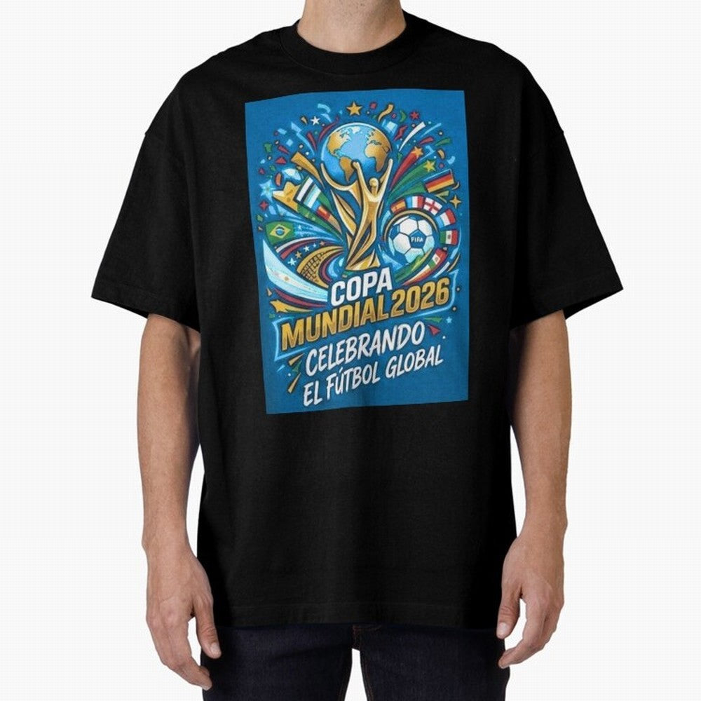 World Cup Oversized T-Shirt Bring Match Day Fire to FIFA World Cup 2026 Filled with Haaland and Mbappe, England, France and Netherlands Energy, Sports Nostalgia, International Competition, Famous Players and Unforgettable Victories; Made for Die