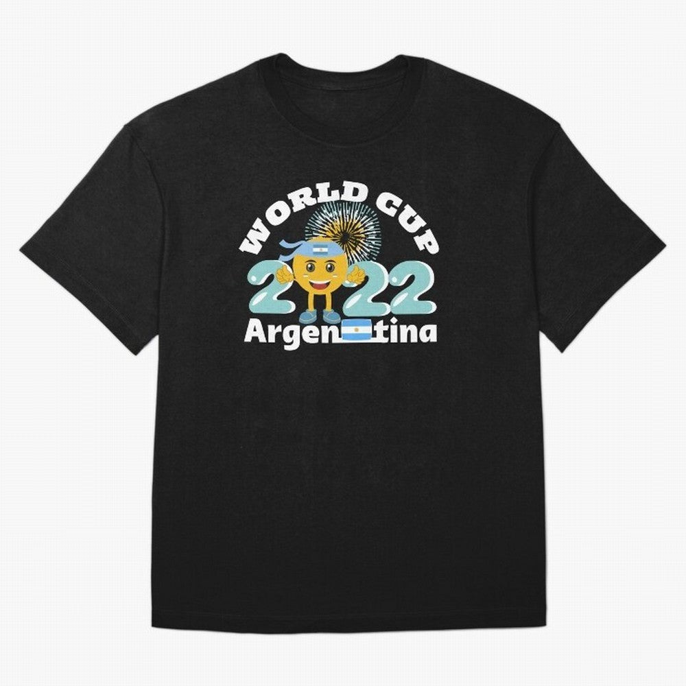 Football World Cup 2022 Winner. Argentina 2022. Oversized T-Shirt Honor Global Football Passion for FIFA World Cup 2026 USA Canada Mexico, Featuring Haaland and Mbappe, England, Football Festival Excitement, Trophy Ambitions, Country Rivalries and