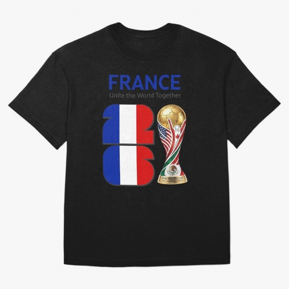 World Cup 2026, IMG 030, FRANCE 001 Oversized T-Shirt Capture Global Football Passion for FIFA World Cup 2026 Group Stage, Made for Cristiano Ronaldo, England and Germany, Vintage Soccer Flavor, Modern Football Stars, National Flags and Final Night