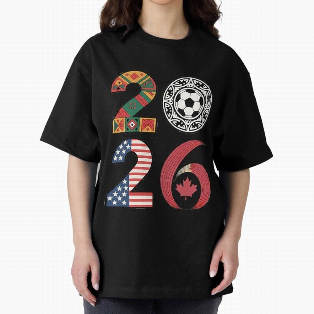2026 Football Countries Design Usa Canada Mexico Inspired Oversized T-Shirt Fuel Your Fan Pride for FIFA World Cup 2026 USA Canada Mexico with Neymar, Netherlands Energy, Stadium Memories, Football Loyalty, International Chants and Championship
