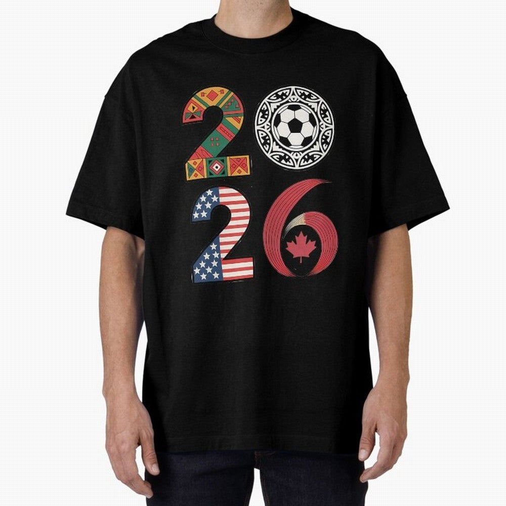 2026 Football Countries Design Usa Canada Mexico Inspired Oversized T-Shirt Fuel Your Fan Pride for FIFA World Cup 2026 USA Canada Mexico with Neymar, Netherlands Energy, Stadium Memories, Football Loyalty, International Chants and Championship