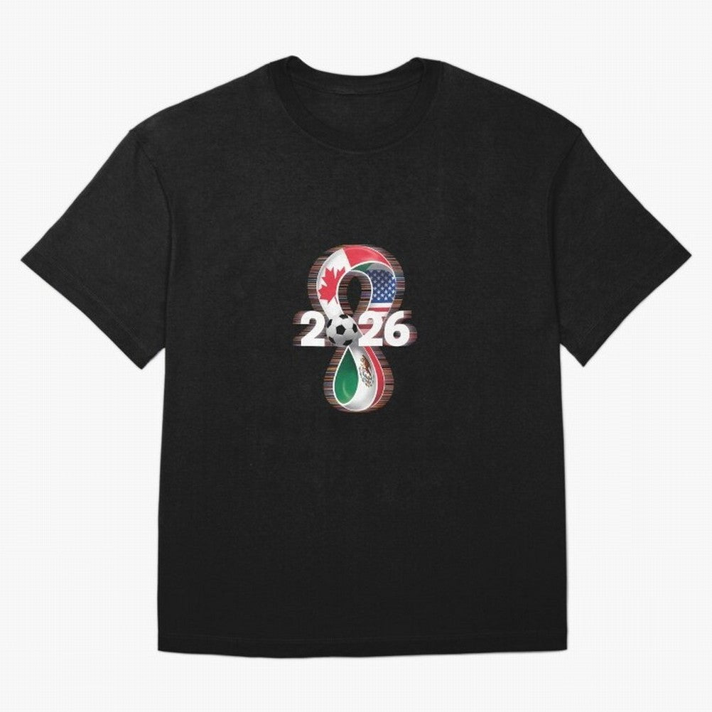Usa Canada Mexico Soccer Football 2026 Oversized T-Shirt Spotlight Match Day Hype around FIFA World Cup 2026 Group Stage, CR7 and Messi, Portugal, Spain and Germany, Goal Celebration Energy, Supporter Heritage, Football Icons and Worldwide
