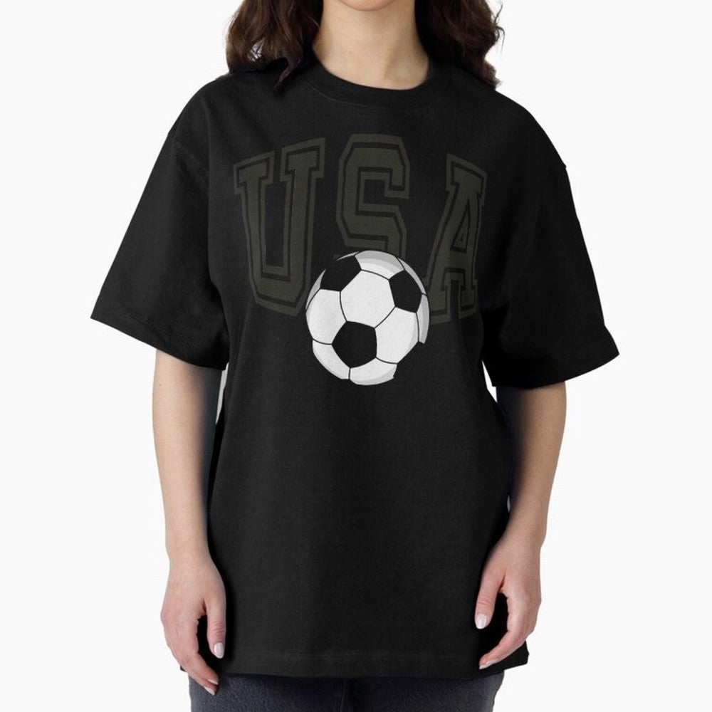 USA soccer ball American world cup 2026 fan Oversized T-Shirt Make Your Look Match Match Day Hype around FIFA World Cup 2026 USA Canada Mexico, Haaland, Netherlands, Football History, Final Match Energy, Crowd Noise and Once in a Lifetime Moments;