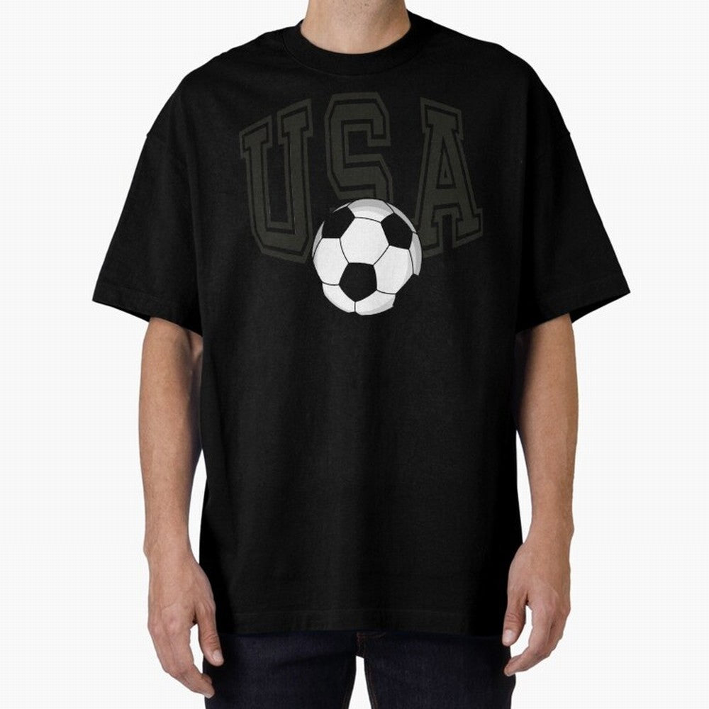 USA soccer ball American world cup 2026 fan Oversized T-Shirt Make Your Look Match Match Day Hype around FIFA World Cup 2026 USA Canada Mexico, Haaland, Netherlands, Football History, Final Match Energy, Crowd Noise and Once in a Lifetime Moments;