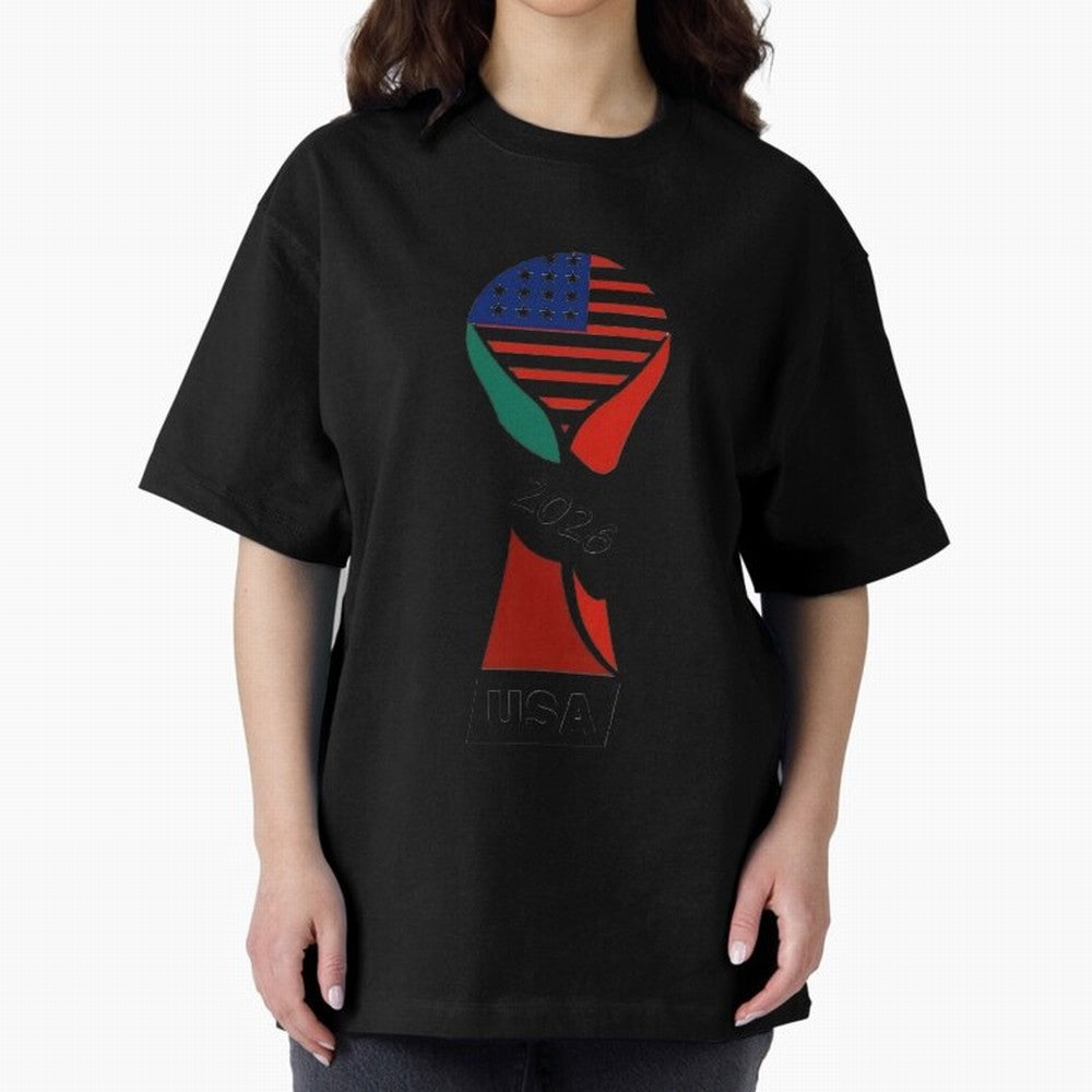 T-shirt usa FIFA world 2026 Oversized T-Shirt Honor FIFA World Cup 2026 Group Stage Spirit, Celebrating Germany, Neymar, Stadium Chants, National Pride, Trophy Dreams and Unforgettable Football Memories; Great for Watch Parties, Sports Bars, Family