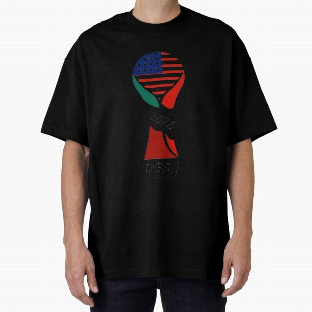 T-shirt usa FIFA world 2026 Oversized T-Shirt Honor FIFA World Cup 2026 Group Stage Spirit, Celebrating Germany, Neymar, Stadium Chants, National Pride, Trophy Dreams and Unforgettable Football Memories; Great for Watch Parties, Sports Bars, Family