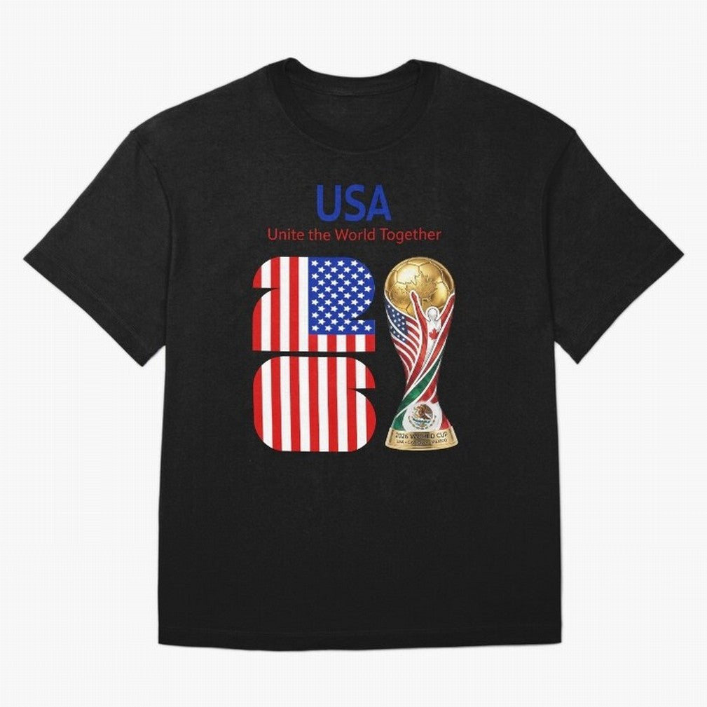 World Cup 2026, IMG 020, USA 001 Oversized T-Shirt Build the FIFA World Cup 2026 Group Stage Journey through Haaland and Mbappe Highlights, England and Germany Pride, Football Passion, Legendary Performances, Festival Vibes and Supporter Community;