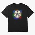 Football soccer Oversized T-Shirt Follow the Final Road of Match Day Hype around FIFA World Cup 2026 USA Canada Mexico, Messi, Neymar and Mbappe, England, France and Netherlands, Global Supporter Spirit, Legendary Goals, National Colors and