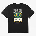 Brazil Soccer Football 2026 Oversized T-Shirt Bring Global Tournament Vibes to FIFA World Cup 2026 Group Stage Spirit, Made for Argentina, Messi, Tournament Hype, Historic Matchups, Family Viewing Parties and Global Sports Pride; Made for Die Hard