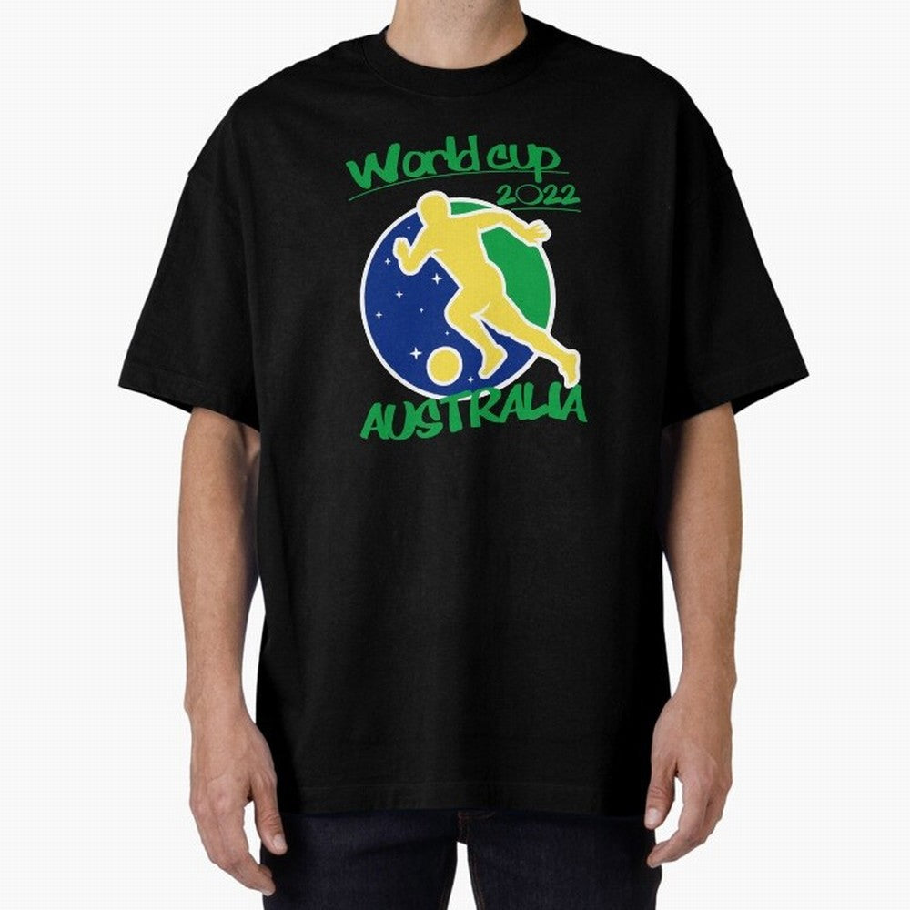 Australia World Cup 2022 Oversized T-Shirt Fuel Match Day Hype around FIFA World Cup 2026, CR7, England and Germany, Champion Mindset, Group Stage Buzz, Knockout Tension and Passionate Fan Culture; Made for Die Hard Supporters, Soccer Lovers, Game