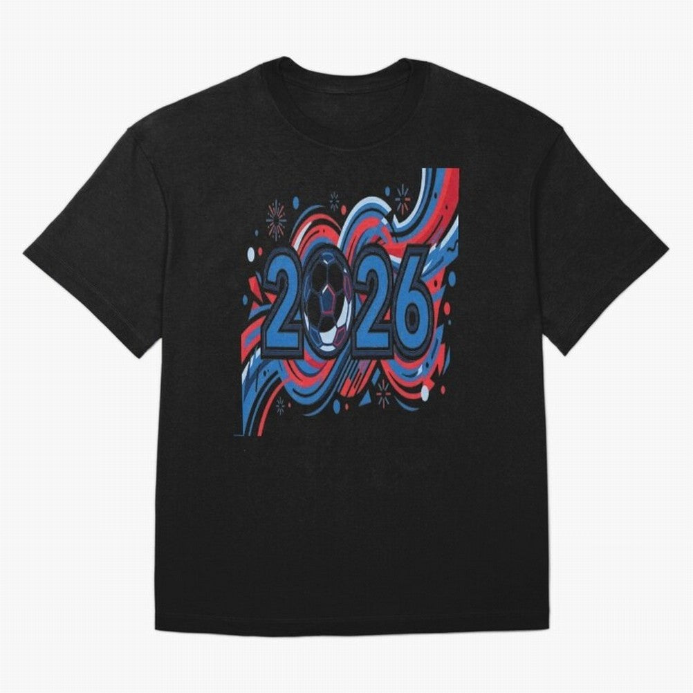 Football 2026 Oversized T-Shirt Bring Trophy Dreams to FIFA World Cup 2026 Spirit, Centered on England, France and Netherlands, CR7, Championship Spirit, Famous Goals, Roaring Crowds and International Football Unity; Perfect for People Who Love