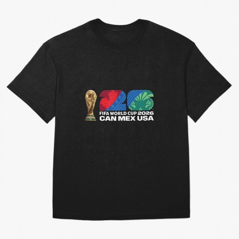 World Cup26 Host Country Trophy Oversized T-Shirt Bring Supporter Culture to Match Day Hype around FIFA World Cup 2026 Group Stage, Cristiano Ronaldo, Brazil, Portugal and Argentina, Fan Favorite Moments, National Team Passion, Big Match Drama and