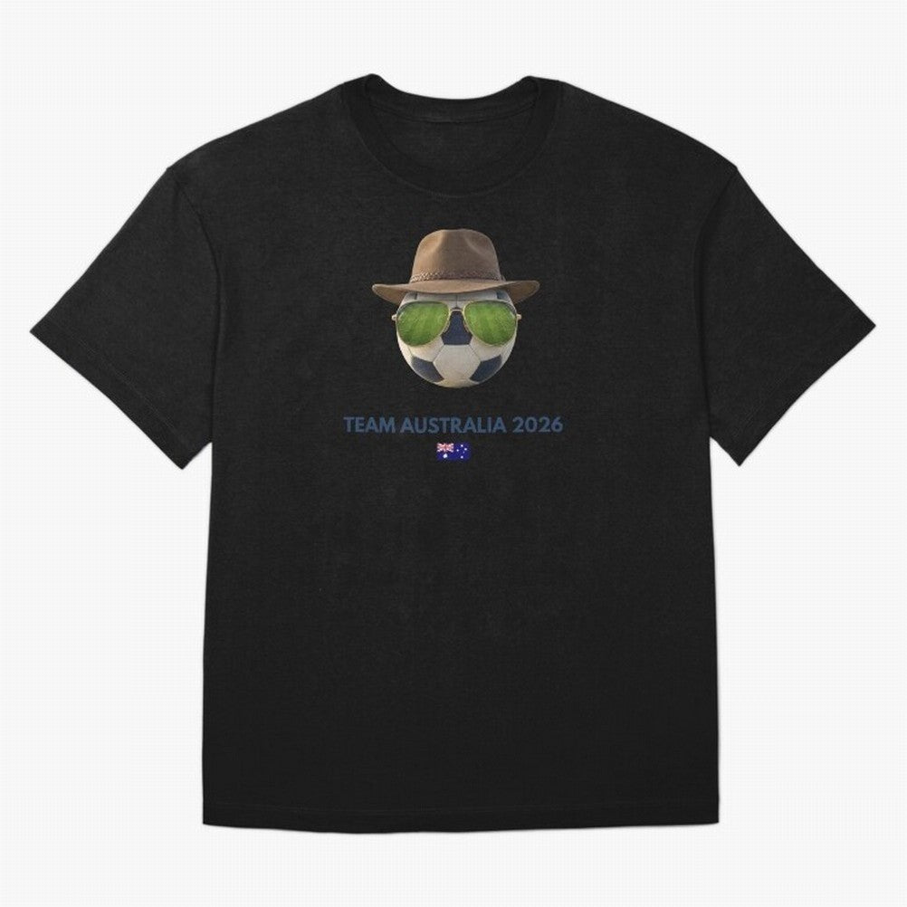 Soccer Fan Gear: Team Australia 2026 Oversized T-Shirt Relive Legendary Nights from the FIFA World Cup 2026 USA Canada Mexico Journey through Haaland and Mbappe Highlights, Portugal, Spain and Germany Pride, Global Supporter Spirit, Legendary