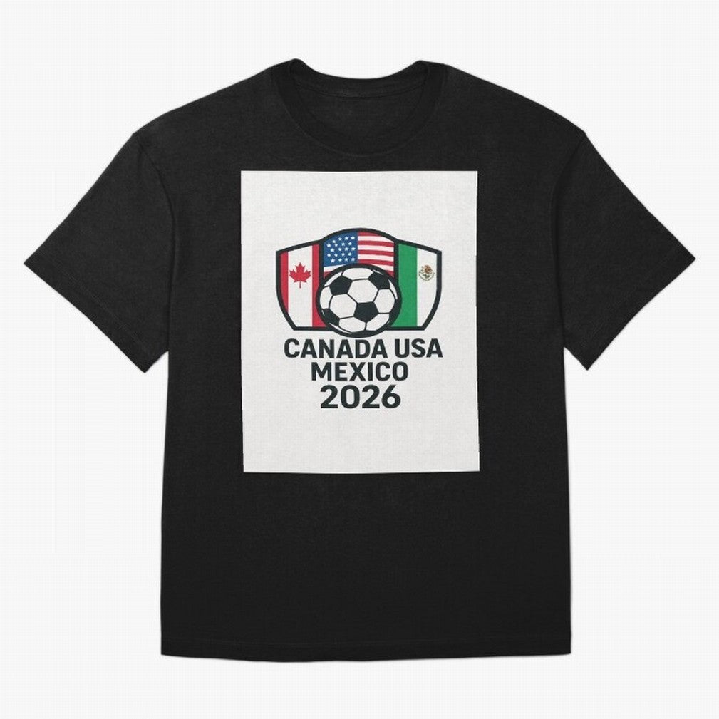 World Cup Soccer 2026 Canada USA Mexico Design Oversized T-Shirt Celebrate the Magic of FIFA World Cup 2026 with Mbappe and Neymar, France and Portugal Energy, Stadium Memories, Football Loyalty, International Chants and Championship Tradition;