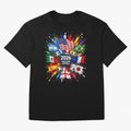 2026 Soccer World USA Flag Burst Fan Tee Oversized T-Shirt Bring Legendary Rivalry Energy to the FIFA World Cup 2026 Journey through Mbappe Highlights, Spain and Netherlands Pride, Football Festival Excitement, Trophy Ambitions, Country Rivalries
