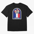 France 2026 Soccer T-shirt Oversized T-Shirt Remember Iconic Moments from FIFA World Cup 2026 Group Stage Driven by CR7 and Messi, France and Portugal Energy, Global Supporter Spirit, Legendary Goals, National Colors and Tournament Celebration;