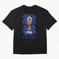 World Cup26 Houston Trophy Oversized T-Shirt Step into FIFA World Cup 2026 Group Stage Highlighting Neymar, Haaland and Cristiano Ronaldo, Brazil, Portugal and Argentina Energy, Football History, Final Match Energy, Crowd Noise and Once in a
