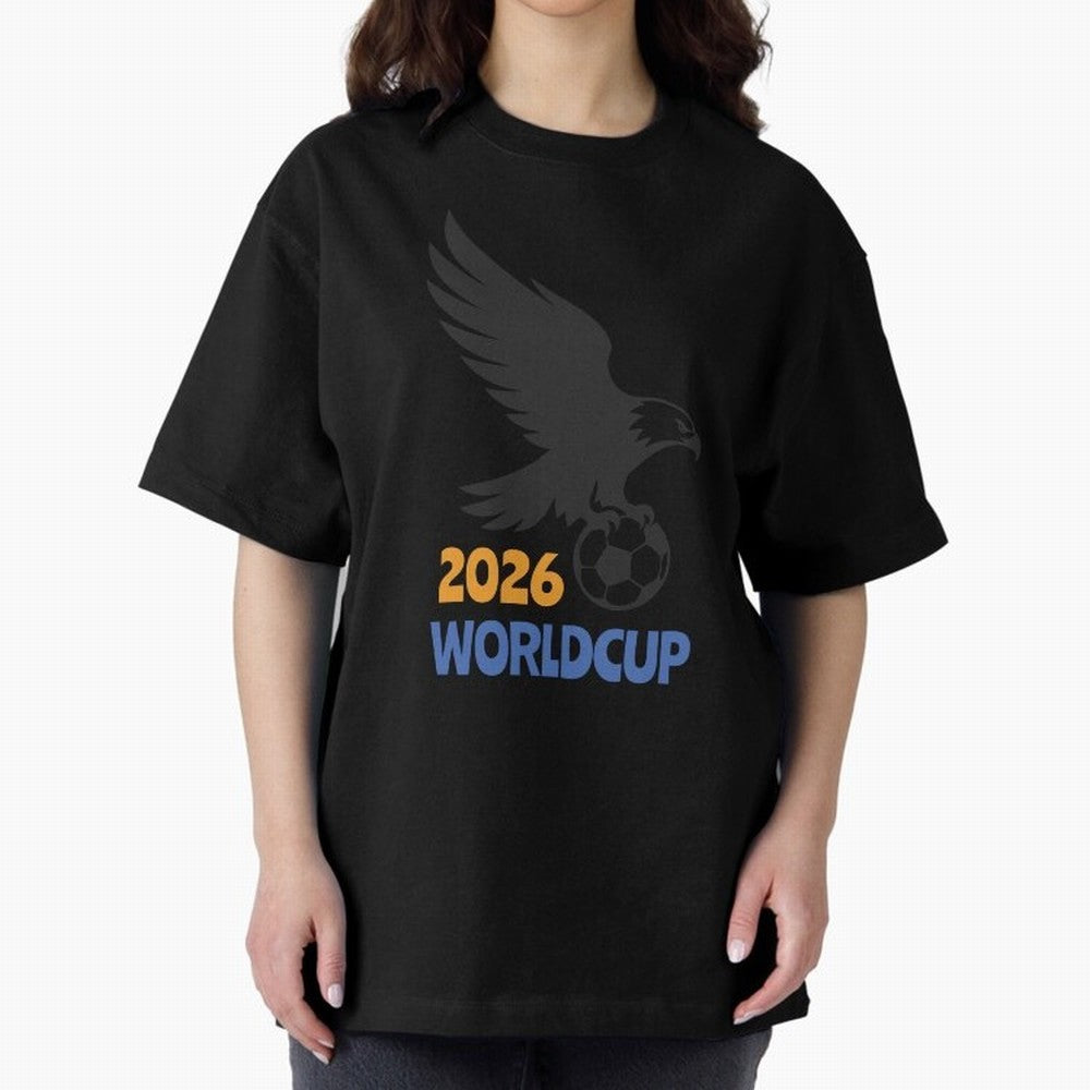 world cup 2026 Oversized T-Shirt Honor FIFA World Cup 2026 Driven by Cristiano Ronaldo, Haaland and CR7, France and Portugal Energy, Vintage Soccer Flavor, Modern Football Stars, National Flags and Final Night Emotion; Created for Match Day