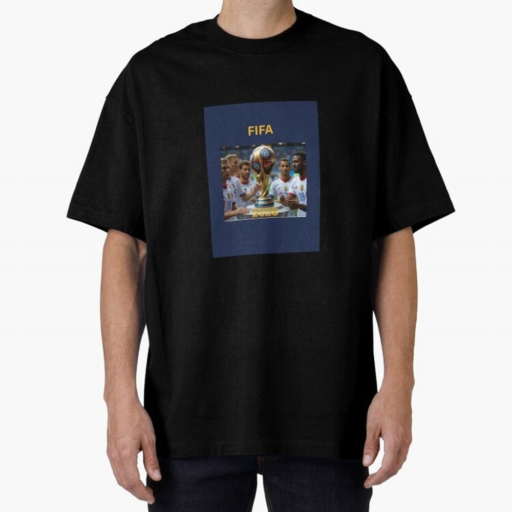 WORLD CUP FOOTBALL 2026 Oversized T-Shirt Fuel Your Fan Pride for FIFA World Cup 2026 Made for CR7, England and Germany Energy, Sports Nostalgia, International Competition, Famous Players and Unforgettable Victories; Ideal for Fans Who Follow