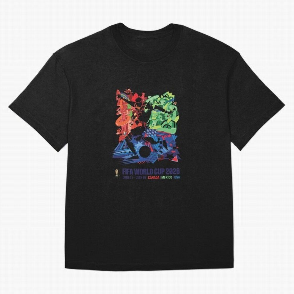 Host Nations Cultural Splash Art Oversized T-Shirt Fuel Your Fan Pride for FIFA World Cup 2026 Group Stage Spirit, with France, Messi, Football History, Final Match Energy, Crowd Noise and Once in a Lifetime Moments; Created for Match Day Parties,