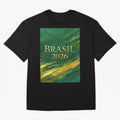 Brasil 2026 Gold Soccer Theme Oversized T-Shirt Bring Match Day Fire to FIFA World Cup 2026 Group Stage Spirit, Built around Spain, Neymar, Match Day Excitement, Supporter Culture, Golden Goals and Global Football Passion; Perfect for People Who