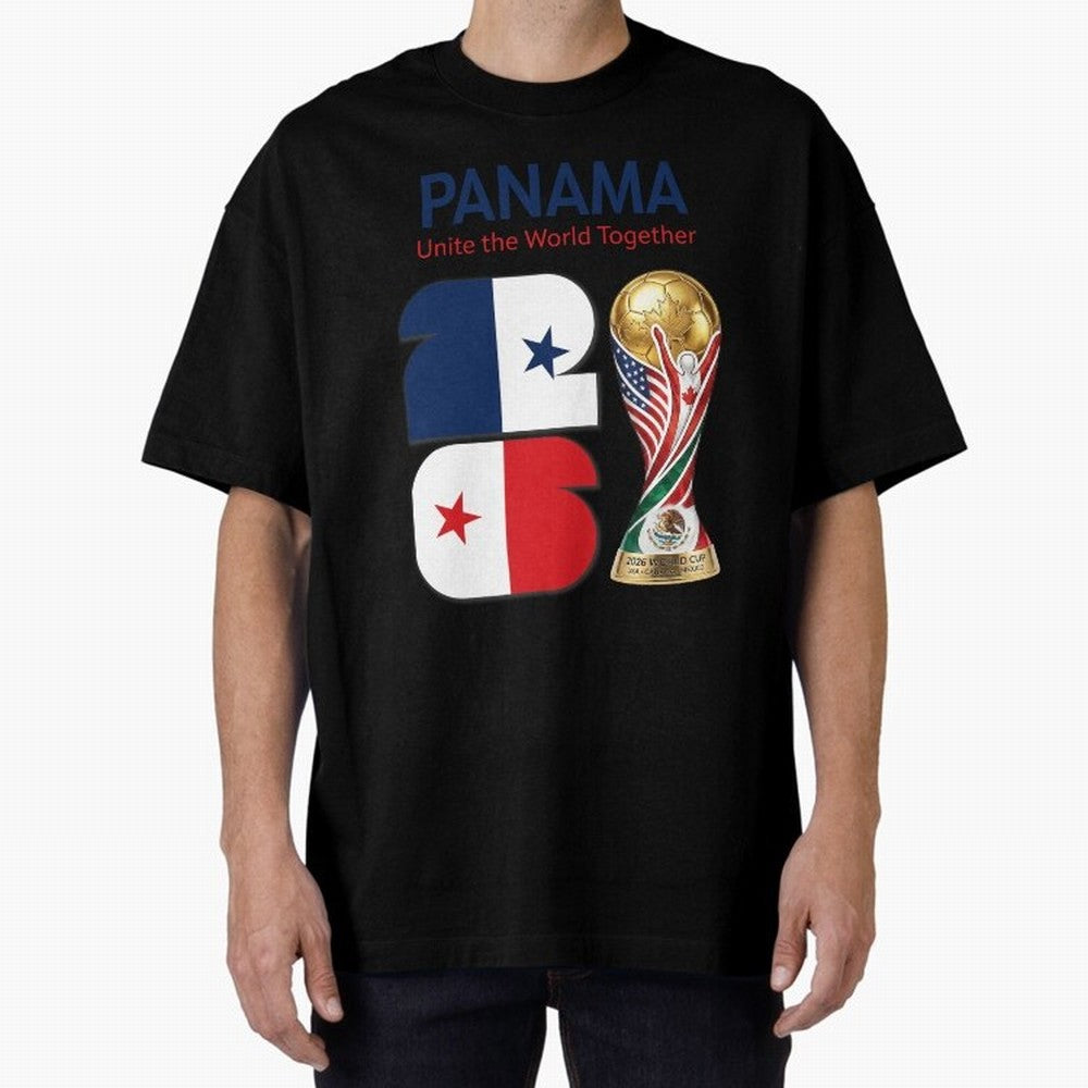 World Cup 2026, IMG 026, PANAMA 001 Oversized T-Shirt Turn Football Passion into Match Day Hype around FIFA World Cup 2026, Messi and Cristiano Ronaldo, Brazil, Portugal and Argentina, Worldwide Fan Energy, Dramatic Goals, Stadium Lights and