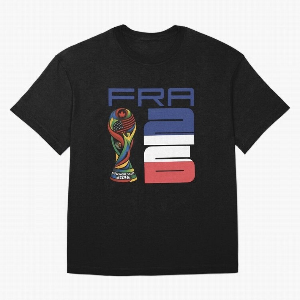 France World Cup 2026 Soccer - FRA 26 Blue White Red Oversized T-Shirt Make Memories around FIFA World Cup 2026 USA Canada Mexico Spirit, Filled with France, Mbappe and Neymar, Football Festival Excitement, Trophy Ambitions, Country Rivalries and