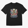 United 2026 Soccer Nations Trophy - USA Mexico Canada Mascot Art Oversized T-Shirt Cheer through Every Moment of the FIFA World Cup 2026 Journey through Cristiano Ronaldo Highlights, England, France and Netherlands Pride, Worldwide Fan Energy,