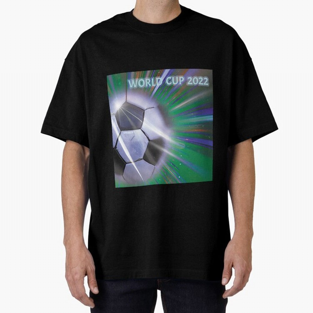 World Cup 2022 Oversized T-Shirt Relive the Noise and Pride of Global Football Passion for FIFA World Cup 2026, Made for CR7, England and Germany, Match Day Excitement, Supporter Culture, Golden Goals and Global Football Passion; Ideal for Football