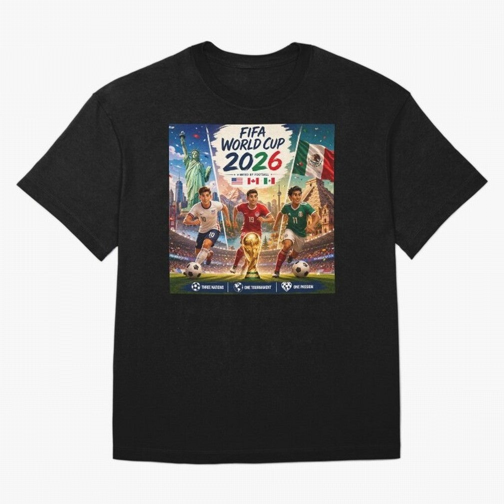 United by Football 2026 #football 2026 Oversized T-Shirt Show Your Love for Global Football Passion for FIFA World Cup 2026 USA Canada Mexico, Capturing CR7 and Messi, England and Germany, Vintage Soccer Flavor, Modern Football Stars, National