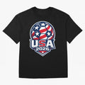 USA 2026 World Cup T-Shirt - Star Spangled Soccer Design - American Host Fan Tee Oversized T-Shirt Join the Global Buzz around FIFA World Cup 2026 Group Stage Made for Messi, CR7 and Mbappe, Argentina and Brazil Energy, Fan Favorite Moments,