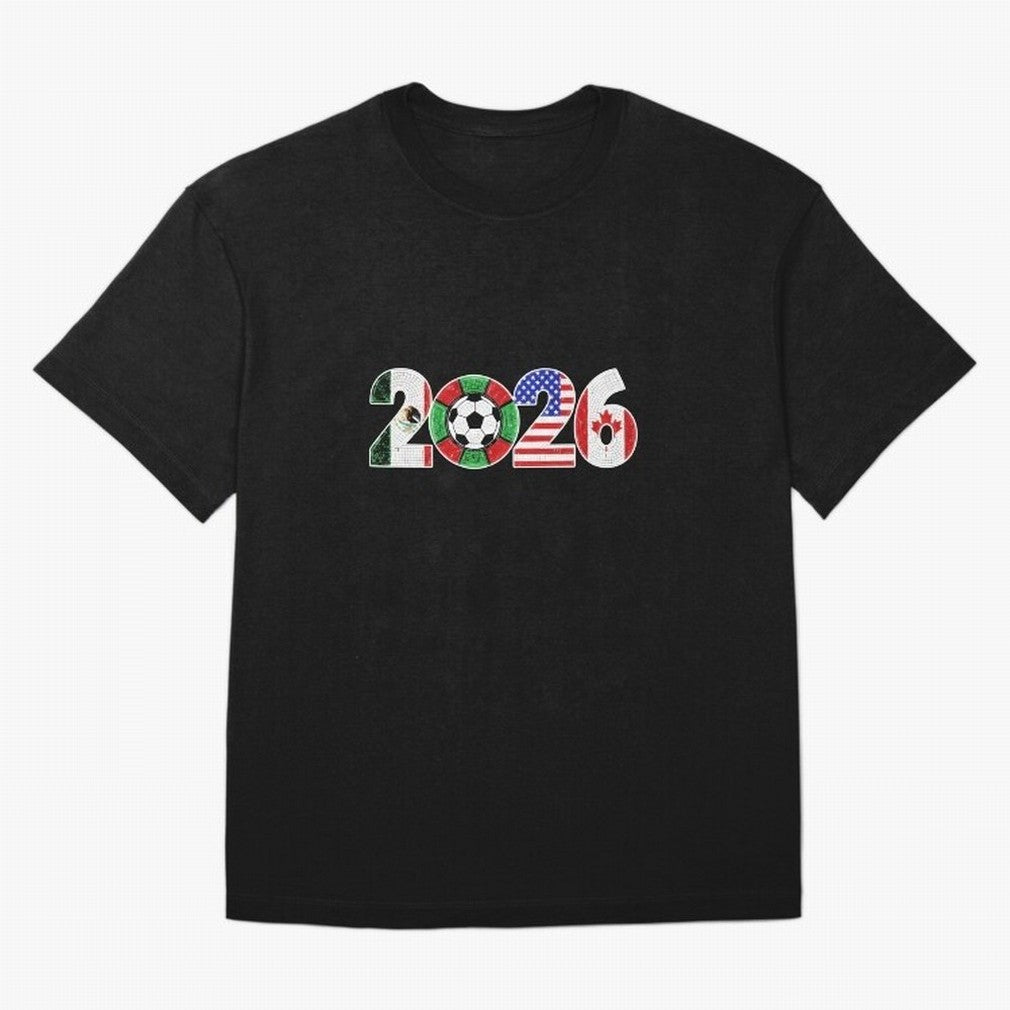 North American Soccer Spirit Team 2026 T-Shirt_82770209 Oversized T-Shirt Live for the Drama of FIFA World Cup 2026 Group Stage Spirit, Made for England and Germany, Cristiano Ronaldo, Haaland and CR7, Global Supporter Spirit, Legendary Goals,