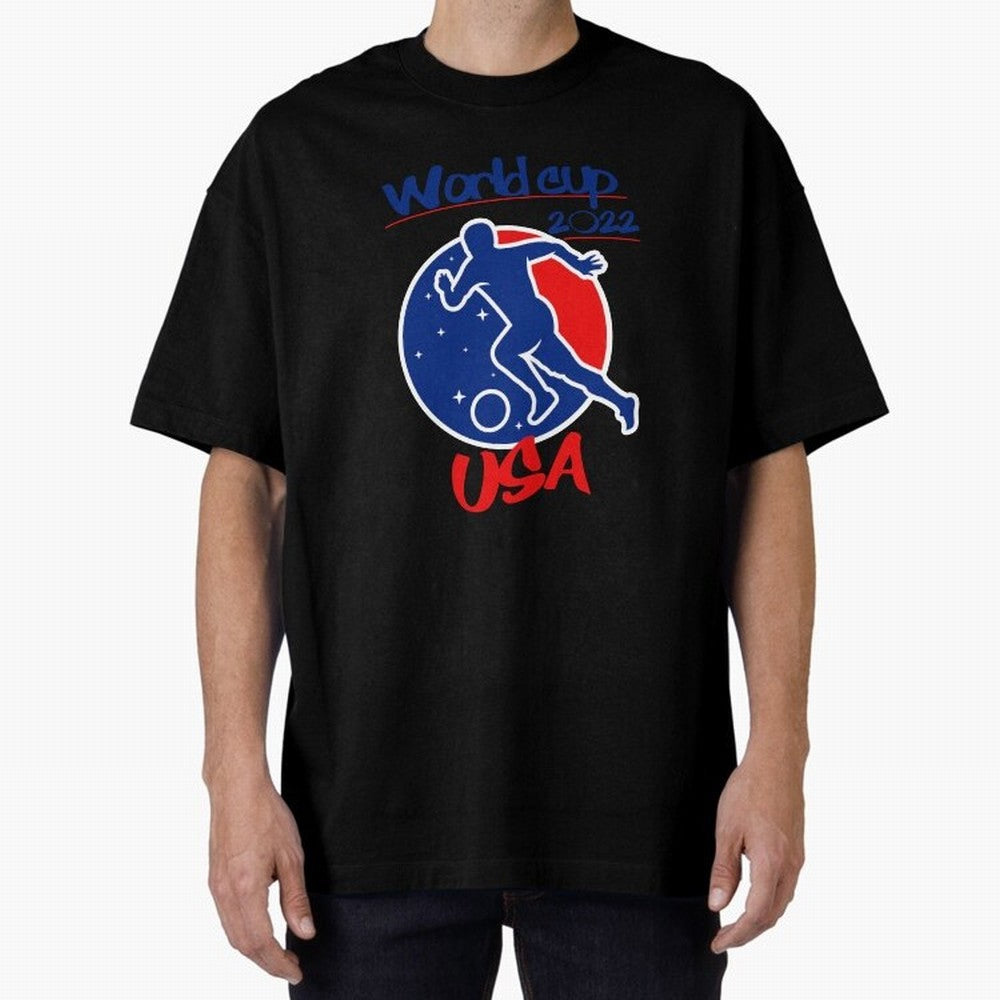 USA World Cup 2022 Oversized T-Shirt Carry the Colors and Pride of the FIFA World Cup 2026 USA Canada Mexico Journey through Cristiano Ronaldo Highlights, Spain Pride, Fan Favorite Moments, National Team Passion, Big Match Drama and Soccer History;