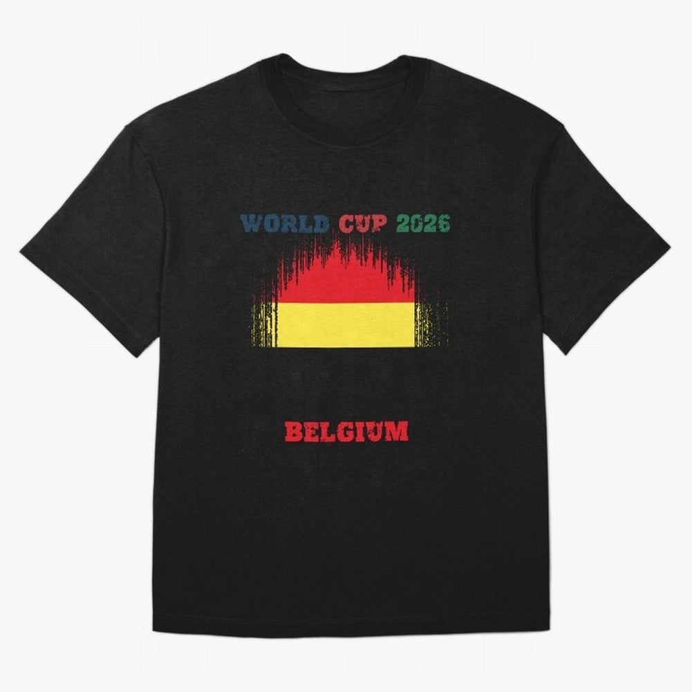 BELGIUM WORLD CUP 2026 Oversized T-Shirt Celebrate Global Passion for FIFA World Cup 2026 Built around Neymar, France Energy, Champion Mindset, Group Stage Buzz, Knockout Tension and Passionate Fan Culture; Perfect for Supporters Who Want Bold