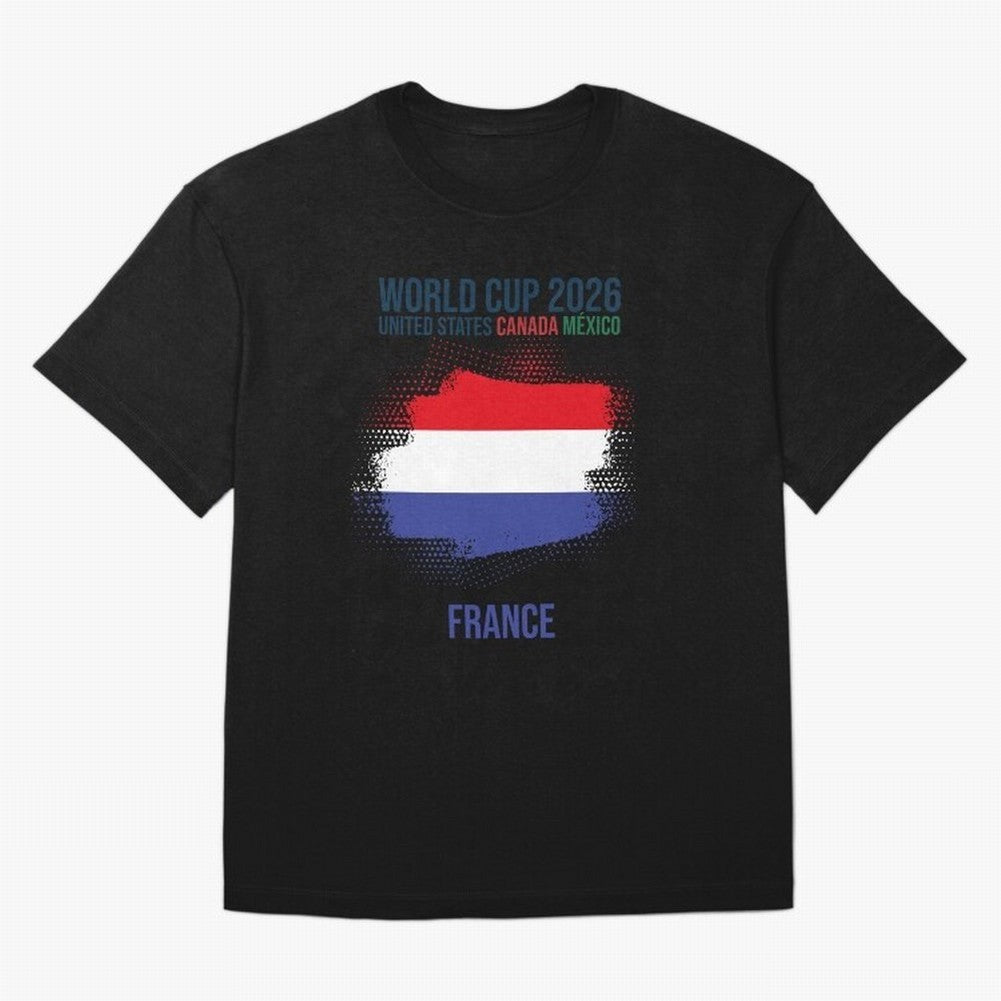 FRANCE WORLD CUP 2026 Oversized T-Shirt Bring Bold Fan Energy to FIFA World Cup 2026 USA Canada Mexico for Fans of Cristiano Ronaldo and Spain, Bringing Retro Football Energy, Iconic Rivalries, Trophy Chase Drama and Stadium Atmosphere; Ideal for