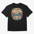 USA Canada Mexico Soccer Cup Oversized T-Shirt Celebrate Rivalries and Pride in Global Football Passion for FIFA World Cup 2026, Filled with Messi, CR7 and Mbappe, England, France and Netherlands, Tournament Hype, Historic Matchups, Family Viewing